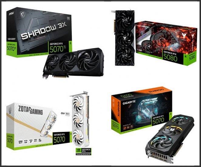 Geforce-Grafikkarten mit RTX 5070 (Ti) und 5080 zu Aktionspreisen