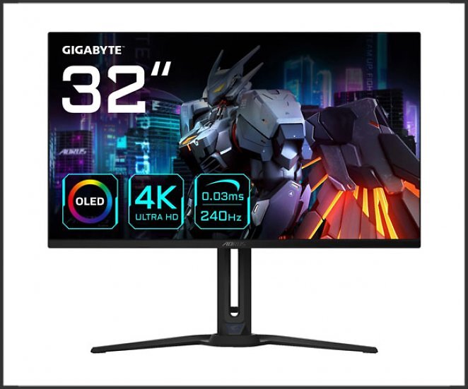 GIGABYTE AORUS FO32U2 31,5 Zoll UHD 4K Gaming Monitor (0,03 ms Reaktionszeit