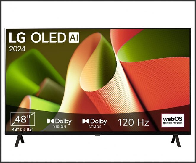 LG OLED48B49LA OLED TV (Flat, 48 Zoll / 121 cm, 4K, SMART TV)
