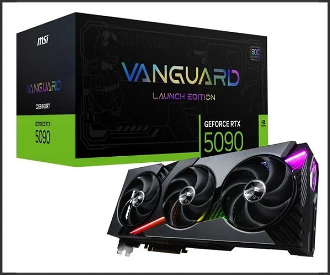 MSI GeForce RTX 5090 32G VANGUARD SOC LAUNCH EDITION, Grafikkarte