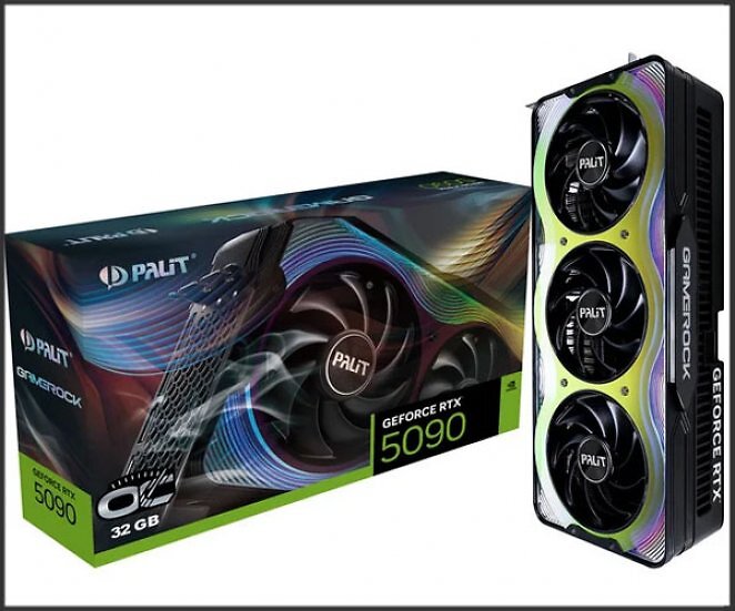 Palit GeForce RTX 5090 GameRock OC, Grafikkarte