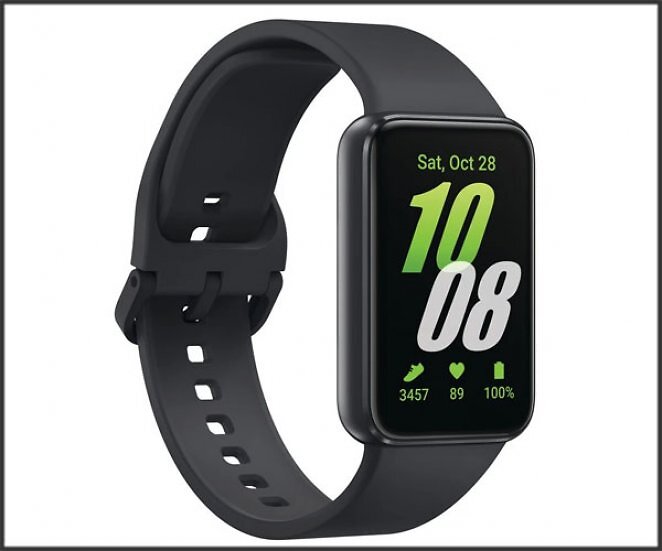 SAMSUNG Galaxy Fit3 Fitness Tracker Aluminium Fluorelastomer-Kautschuk, 130-185