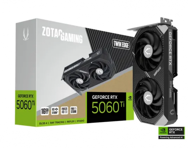 Zotac Gaming Geforce RTX 5060 Ti Twin Edge 16 GiB