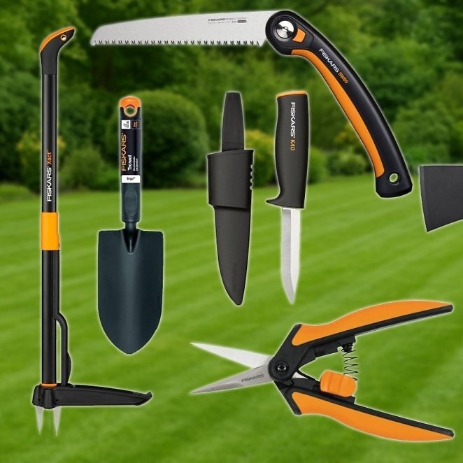 Bis zu 47 % Rabatt auf Fiskars Gartenwerkzeuge: Äxte, Messer, Sägen und mehr