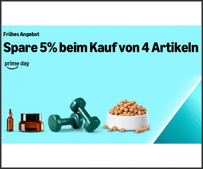 5% Extra-Rabatt beim Kauf von 4 Artikeln