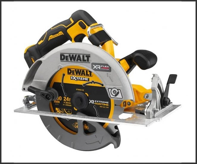 DEWALT Akku-Handkreissäge FLEXVOLT Advantage DCS573NT, 18Volt(gelb/schwarz, ohne Akku und Ladegerät, in TSTAK Box VI)