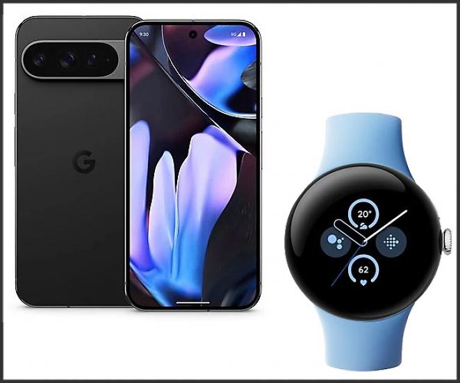 GOOGLE Pixel 9 Pro XL 128 GB Obsidian Dual SIM + GOOGLE Pixel Watch 2 LTE