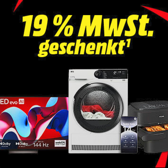 19 % MwSt. geschenkt