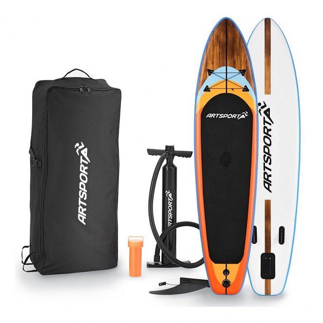 ArtSport Stand Up Paddle Board Beach Rocker - Aufblasbares SUP Board Set bis 150 kg