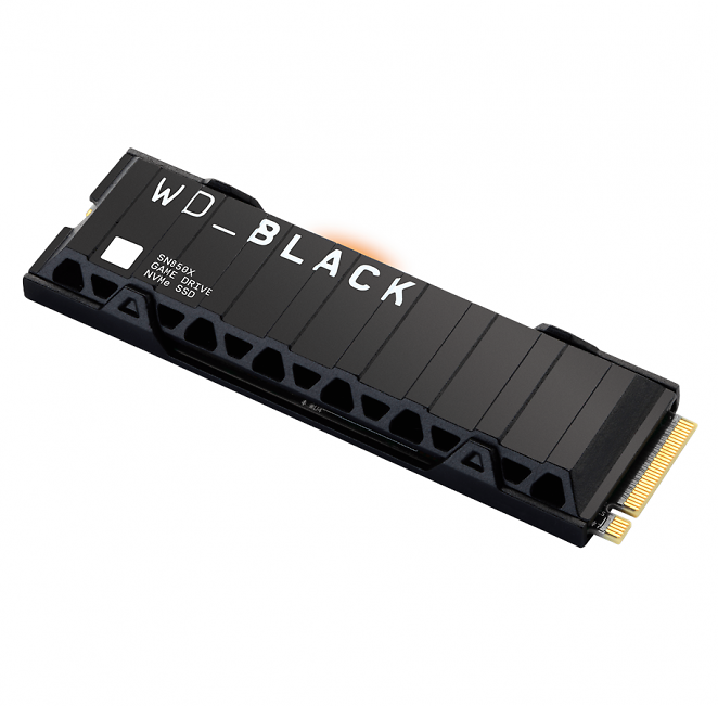 WD Black SN850X SSD - 1TB - M.2 2280 - PCIe 4.0 - Mit Kühlkörper