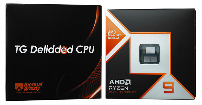 Thermal Grizzly Delidded CPU: Ryzen 9 9950X3D