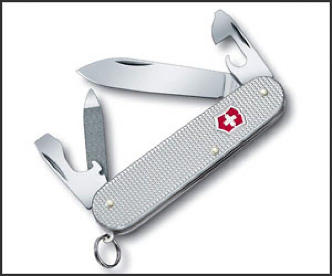 Victorinox Schweizer Taschenmesser, Cadet, Swiss Army Knife, Multitool, 9 Funktionen, Klinge, Schraubendreher 3 mm, Kapselheber