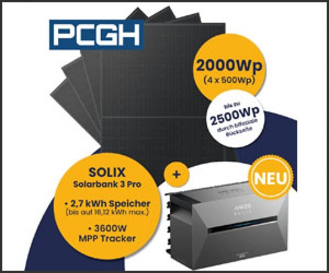 Anker Solix Solarbank 3 im Set mit Full-Black-Modulen