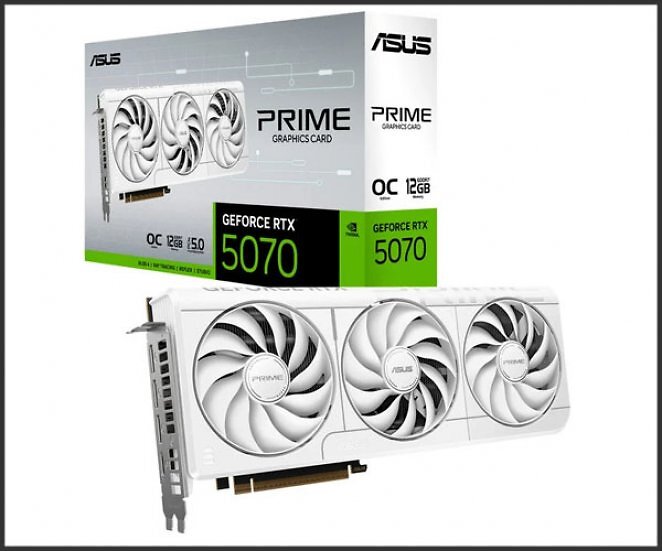ASUS GeForce RTX 5070 PRIME OC WHITE, Grafikkarte
