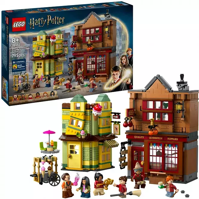 LEGO 76452 Harry Potter Qualiät für Quidditch und Fortescues Eissalon, Konstruktionsspielzeug