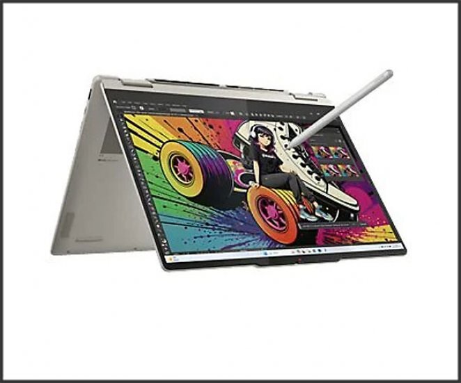 LENOVO Yoga 7 2-in-1 inkl. Lenovo Yoga Pen, Copilot+ PC, Convertible, mit 14 Zoll Display, AMD Ryzen™ AI 5 340 Prozessor, 16 GB RAM, 512 GB SSD, AMD Radeon™ 840M, Seashell, Windows 11 Home