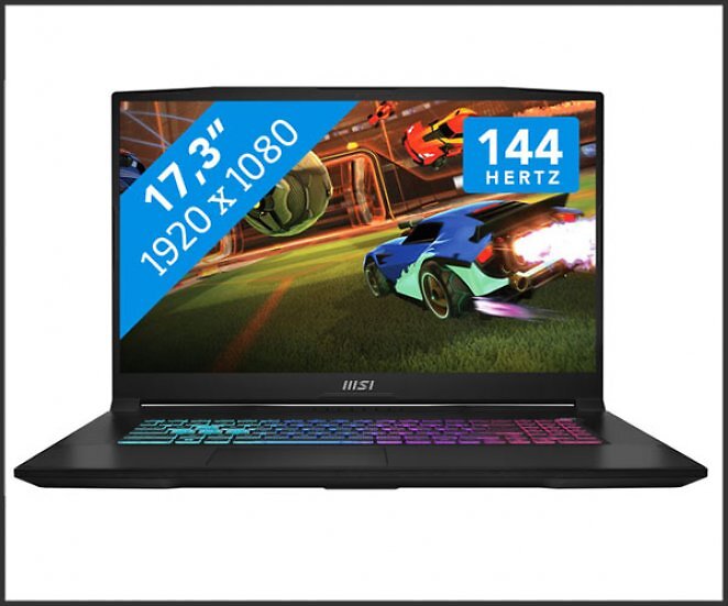 MSI Katana A17 AI B8VF-866 - 17,3'' - AMD Ryzen 7 - 16GB RAM/1TB SSD - RTX 4060