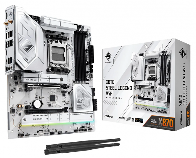 ASRock X870 Steel Legand WIFI ATX Mainboard Sockel AM5/USB4/HDMI