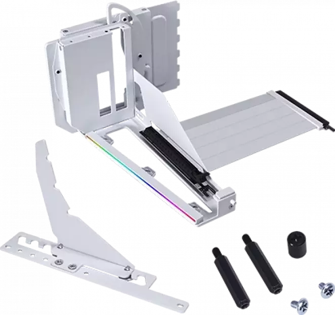 Lian Li Multi-Directional Vertikales GPU-Bracket, mit PCIe 5.0-Riser-Kabel, RGB - schwarz