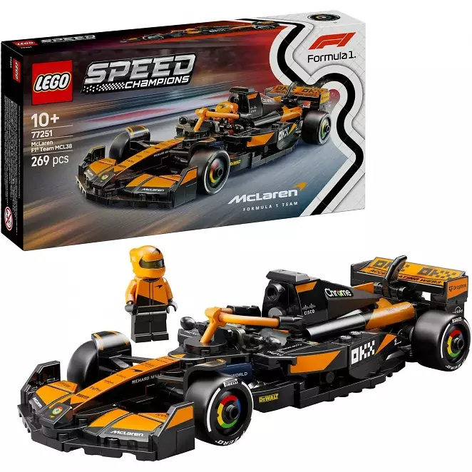 LEGO 77251 Speed Champions McLaren F1 Team MCL38 Rennauto, Konstruktionsspielzeug