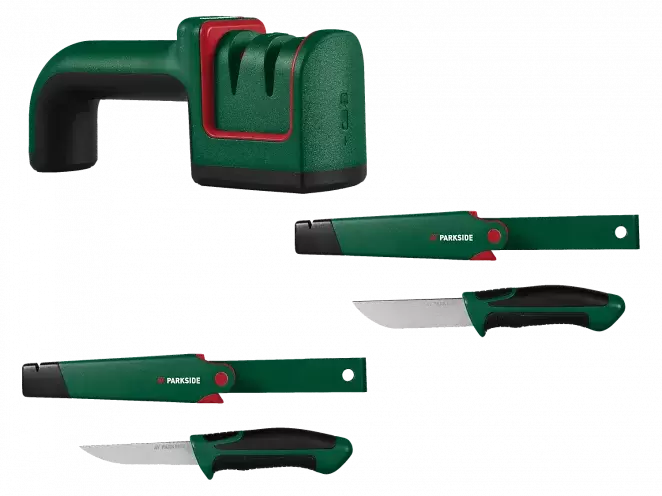 Universalmesser / Handwerkmesser / 3 in 1 Axt- und Messerschärfer, für Rechts- und Linkshänder geeignet