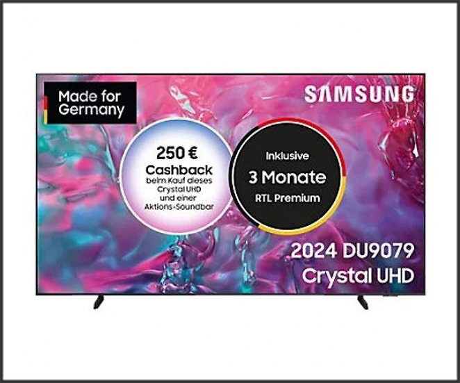 SAMSUNG GU98DU9079U LED TV (Flat, 98 Zoll / 249 cm, UHD 4K, SMART TV, Tizen)
