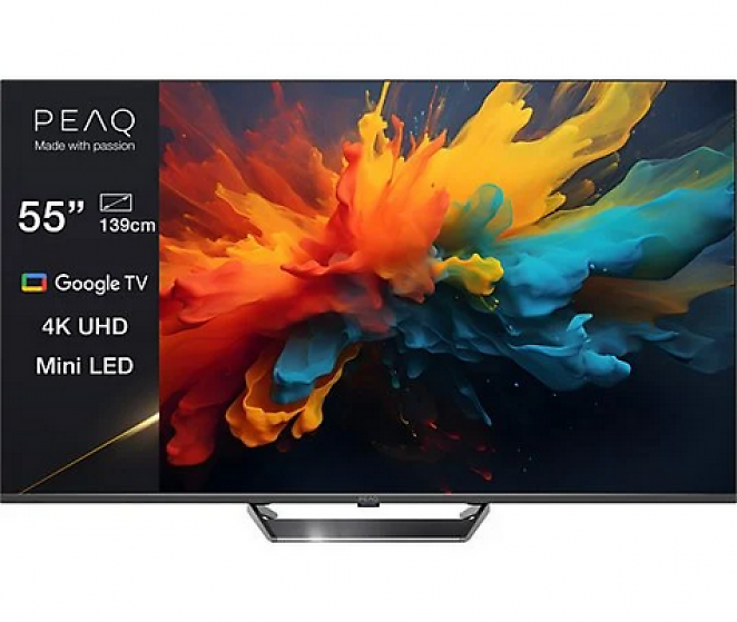 PEAQ PTV 55GMU-5024C (55 Zoll, Mini-LED, 3.840 × 2.160, 120 Hz)