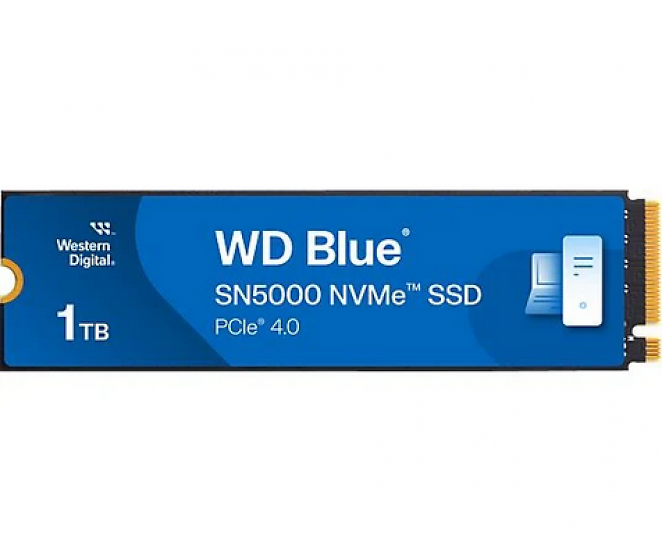 WD Blue SN5000 1 TB, M.2 2280, PCI-Express 4.0 ×4, 5.150 MB/s Lesen, 4.900 MB/s Schreiben (Aktionspreis)