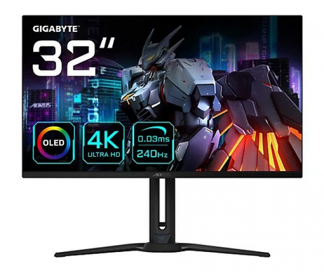 Gigabyte Aorus FO32U2, 32 Zoll, 3.840 × 2.160, OLED, 240 Hz (Aktionspreis)