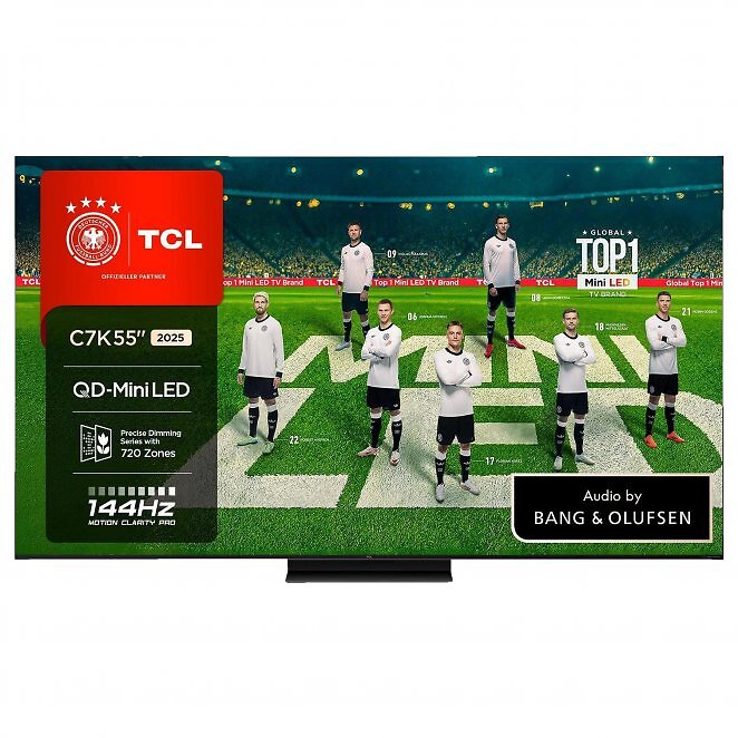 TCL 55C7K QD-Mini-LED Google TV (glänzendes Panel, 55 Zoll / 138,8 cm)