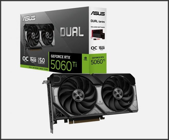 ASUS Dual GeForce RTX 5060 Ti OC (Gutschein POWEREBAY6 einlösen!)