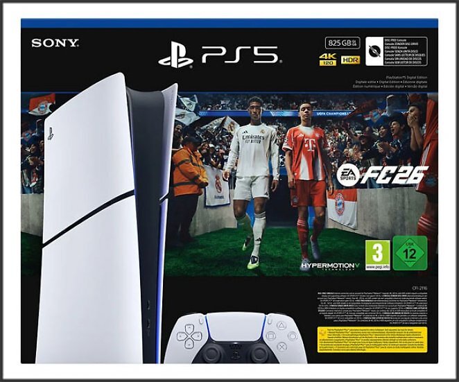 PlayStation 5 Digital-Edition 825 GB - EA SPORTS FC™ 26 Bundle