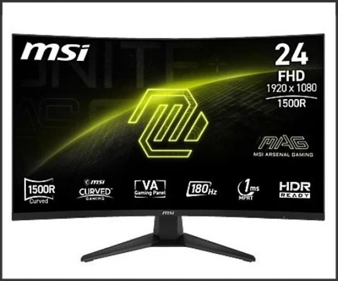 MSI MAG 244CDE 23,6 Zoll Full-HD Curved Gaming Monitor 1 ms Reaktionszeit 180 Hz