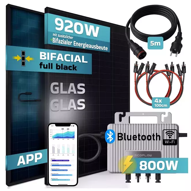 920W Balkonkraftwerk BIFAZIAL Ecoflow
