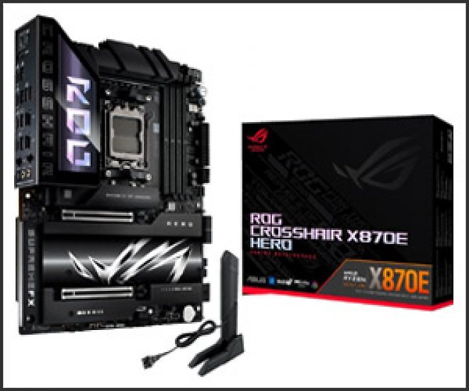 Asus ROG Crosshair X870E Hero, Sockel AM5, AMD X870E, 4× DDR5