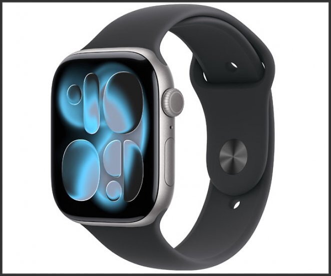Apple Watch Series 11 46 mm Grau Sportarmband M/L