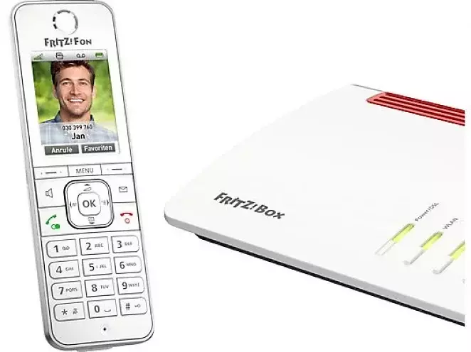 FritzFon C6, HD Schnurloses Telefon, Weiß oder Schwarz