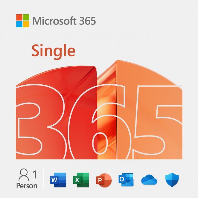 Microsoft 365 Single für 1 Nutzer mit mehreren PCs/Tablets