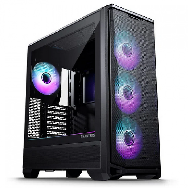 Phanteks Eclipse G400A, PC-Gehäuse, Midi-Tower, E-ATX, Tempered Glass, D-RGB, schwarz
