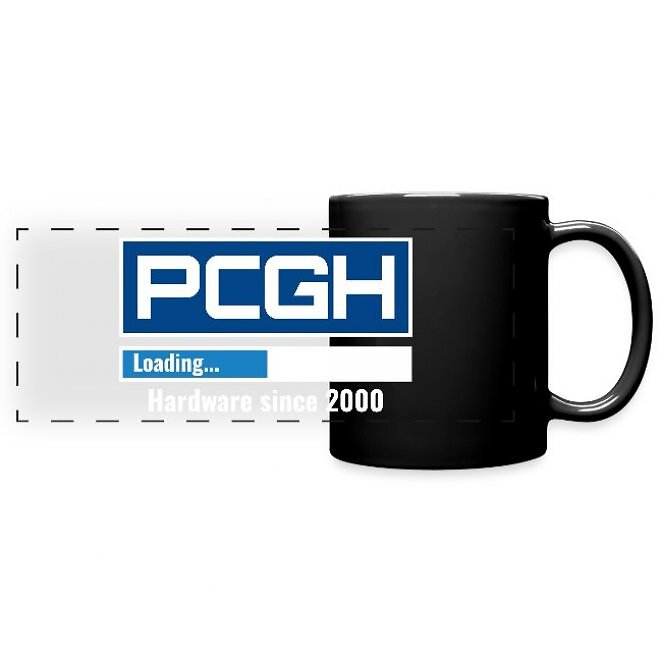 Panorama-Tasse: PCGH-Ladebalken