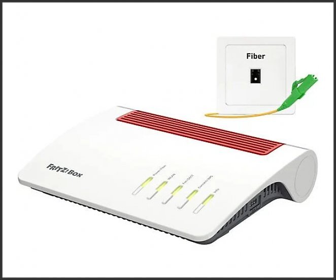 AVM FRITZ!Box 5590 Fiber, (Wi-Fi 6) WLAN Mesh Glasfaser Router 3600 Mbit/s
