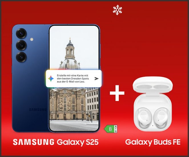 Samsung Galaxy S25 mit Vertrag - Samsung Galaxy Buds FE kostenlos dazu