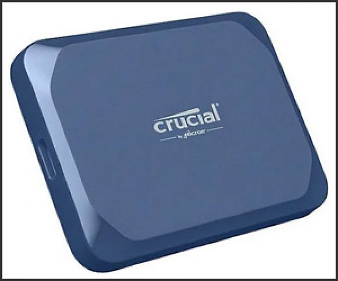 Crucial X10 Portable SSD 2 TB, USB-C 3.2, 2.100 MB/s