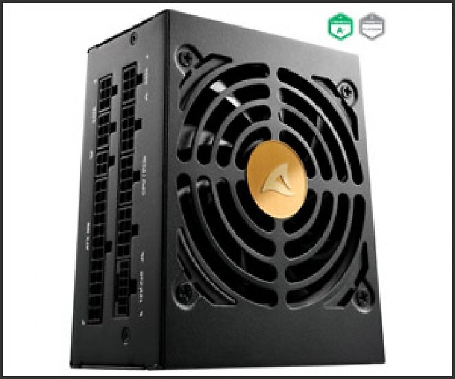 Sharkoon Rebel P20 SFX 750W, SFX 4.1, 750 Watt, 1× 12V-2×6, 2× PCI-E 6/8-Pin, Cybenetics Platinum