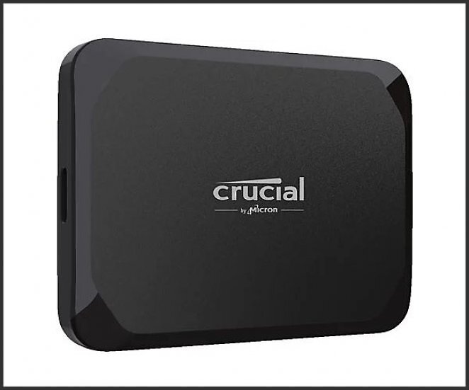 CRUCIAL X9 Portable SSD, PC/Mac Festplatte, 1 TB SSD, extern, Schwarz