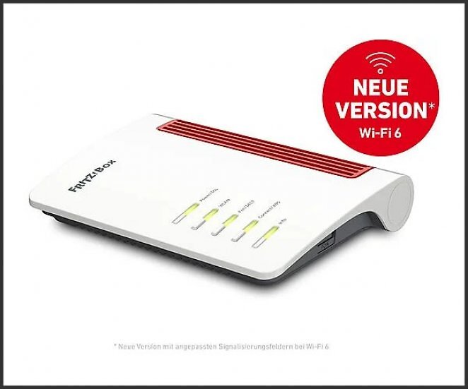AVM FRITZ!Box 7530 AX, (Wi-Fi 6) WLAN Mesh Router 2400 Mbit/s