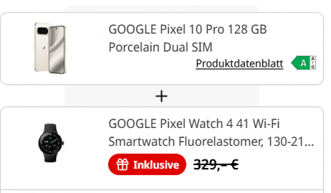 Google Pixel 10 Pro + Gratis Pixel Watch 4