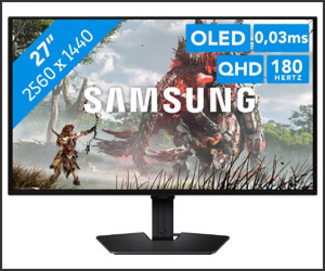 Samsung Odyssey OLED G5 G50SF, 2.560 × 1.440, OLED, 180 Hz, Freesync, G-Sync Compatible etc,