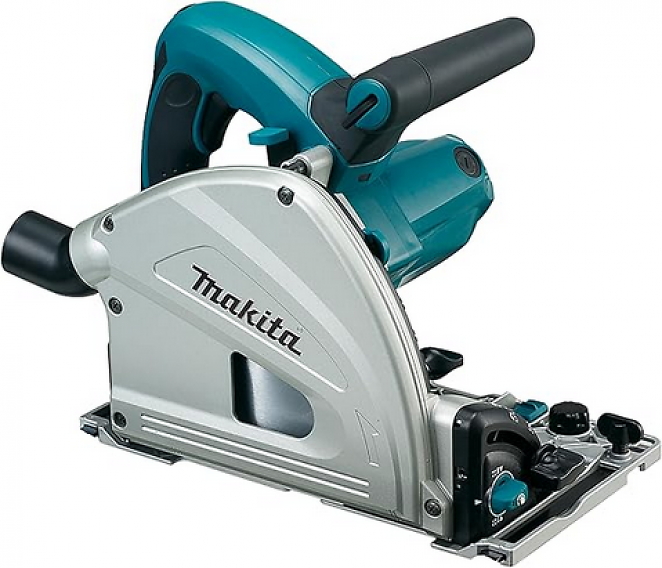 Alternative: Makita Tauchsäge mit Führungsschiene und Makpac, SP6000J1