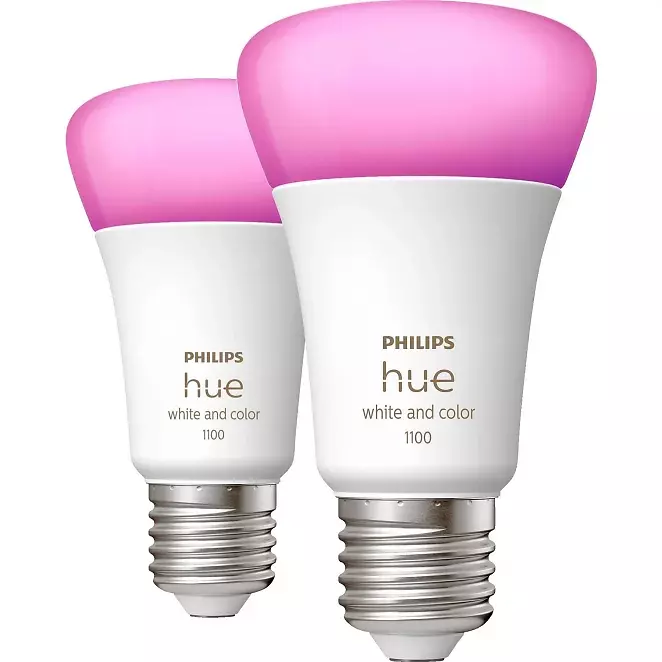 Philips Hue White & Col. Amb. E27 Doppelpack 2x1100